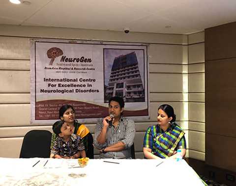 Press Conference of Akshat Chand at Bhubaneswar with Dr Nandini