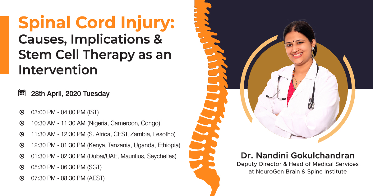 Spinal Cord Injury: Causes, Implications & Stem Cell Therapy as an Intervention